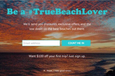 «Nope, I hate good times» – wenn wir durch Unterlassen einer Handlung in Verlegenheit gebracht werden. Quelle: confirmshaming.tumblr.com Confirmshaming / Manipulinks Beispiel